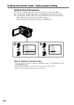 Предварительный просмотр 72 страницы Sony Handycam DCR-TRV15 Operating Instructions Manual