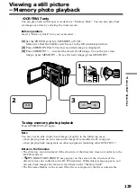 Предварительный просмотр 129 страницы Sony Handycam DCR-TRV15 Operating Instructions Manual