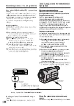 Предварительный просмотр 102 страницы Sony Handycam DCR-TRV230E Operating Instructions Manual