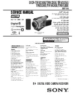 Sony Handycam DCR-TRV230E Service Manual preview