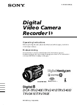 Sony Handycam DCR-TRV240E Operating Instructions Manual предпросмотр