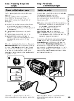 Предварительный просмотр 19 страницы Sony Handycam DCR-TRV240E Operating Instructions Manual