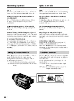 Предварительный просмотр 32 страницы Sony Handycam DCR-TRV240E Operating Instructions Manual