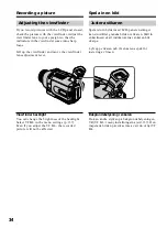 Предварительный просмотр 34 страницы Sony Handycam DCR-TRV240E Operating Instructions Manual