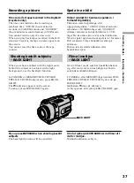 Предварительный просмотр 37 страницы Sony Handycam DCR-TRV240E Operating Instructions Manual