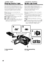 Предварительный просмотр 44 страницы Sony Handycam DCR-TRV240E Operating Instructions Manual