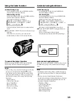 Предварительный просмотр 59 страницы Sony Handycam DCR-TRV240E Operating Instructions Manual