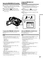 Предварительный просмотр 67 страницы Sony Handycam DCR-TRV240E Operating Instructions Manual