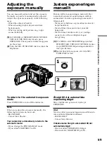 Предварительный просмотр 69 страницы Sony Handycam DCR-TRV240E Operating Instructions Manual