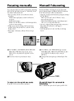 Предварительный просмотр 70 страницы Sony Handycam DCR-TRV240E Operating Instructions Manual