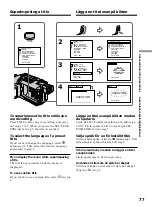 Предварительный просмотр 77 страницы Sony Handycam DCR-TRV240E Operating Instructions Manual