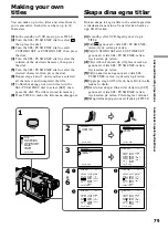 Предварительный просмотр 79 страницы Sony Handycam DCR-TRV240E Operating Instructions Manual