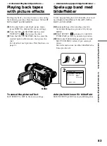 Предварительный просмотр 83 страницы Sony Handycam DCR-TRV240E Operating Instructions Manual