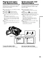 Предварительный просмотр 85 страницы Sony Handycam DCR-TRV240E Operating Instructions Manual