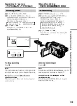 Предварительный просмотр 93 страницы Sony Handycam DCR-TRV240E Operating Instructions Manual