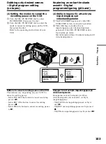 Предварительный просмотр 103 страницы Sony Handycam DCR-TRV240E Operating Instructions Manual