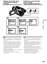 Предварительный просмотр 109 страницы Sony Handycam DCR-TRV240E Operating Instructions Manual