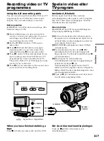 Предварительный просмотр 117 страницы Sony Handycam DCR-TRV240E Operating Instructions Manual