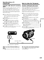 Предварительный просмотр 119 страницы Sony Handycam DCR-TRV240E Operating Instructions Manual