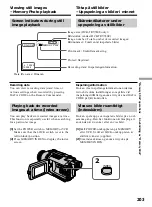 Предварительный просмотр 203 страницы Sony Handycam DCR-TRV240E Operating Instructions Manual