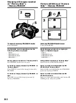 Предварительный просмотр 222 страницы Sony Handycam DCR-TRV240E Operating Instructions Manual