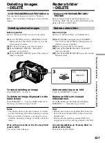 Предварительный просмотр 227 страницы Sony Handycam DCR-TRV240E Operating Instructions Manual