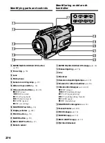 Предварительный просмотр 274 страницы Sony Handycam DCR-TRV240E Operating Instructions Manual