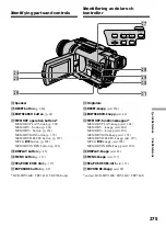 Предварительный просмотр 275 страницы Sony Handycam DCR-TRV240E Operating Instructions Manual