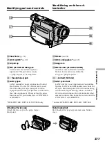 Предварительный просмотр 277 страницы Sony Handycam DCR-TRV240E Operating Instructions Manual