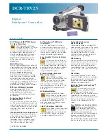 Sony Handycam DCR-TRV25 Brochure preview