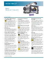 Preview for 1 page of Sony Handycam DCR-TRV27 Brochure