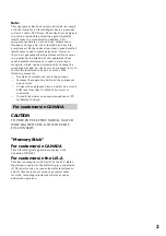 Preview for 3 page of Sony Handycam DCR-TRV320 Operating Instructions Manual