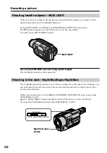 Preview for 20 page of Sony Handycam DCR-TRV320 Operating Instructions Manual