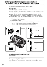 Preview for 94 page of Sony Handycam DCR-TRV320 Operating Instructions Manual