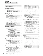 Preview for 8 page of Sony Handycam DCR-TRV40E Operating Instructions Manual