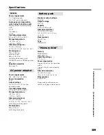 Preview for 309 page of Sony Handycam DCR-TRV40E Operating Instructions Manual