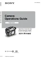 Sony Handycam DCR-TRV480E Operation Manual предпросмотр