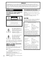 Preview for 2 page of Sony Handycam DCR-TRV525 Operating Instructions Manual