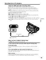 Preview for 61 page of Sony Handycam DCR-TRV525 Operating Instructions Manual