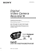 Sony Handycam DCR-TRV730E Operating Instructions Manual предпросмотр