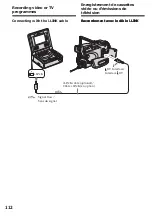 Предварительный просмотр 112 страницы Sony Handycam DCR-TRV75E Operating Instructions Manual