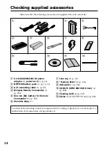 Предварительный просмотр 14 страницы Sony Handycam DCR-TRV940 Operating Instructions Manual