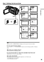 Предварительный просмотр 21 страницы Sony Handycam DCR-TRV940 Operating Instructions Manual