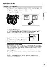 Предварительный просмотр 31 страницы Sony Handycam DCR-TRV940 Operating Instructions Manual