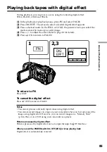 Предварительный просмотр 85 страницы Sony Handycam DCR-TRV940 Operating Instructions Manual