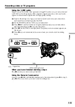 Предварительный просмотр 111 страницы Sony Handycam DCR-TRV940 Operating Instructions Manual