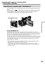 Предварительный просмотр 141 страницы Sony Handycam DCR-TRV940 Operating Instructions Manual