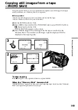 Предварительный просмотр 163 страницы Sony Handycam DCR-TRV940 Operating Instructions Manual