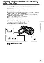 Предварительный просмотр 171 страницы Sony Handycam DCR-TRV940 Operating Instructions Manual