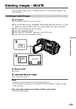 Предварительный просмотр 177 страницы Sony Handycam DCR-TRV940 Operating Instructions Manual